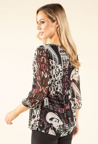 Plisse Pleated Parisian Blouse