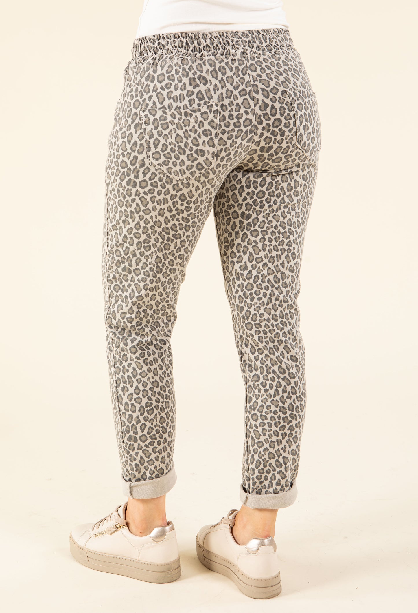 Leopard Print Zip Joggers