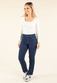 Aura Denim Pull On Jeggings
