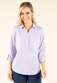 Relaxed Pin Stripe Shirt