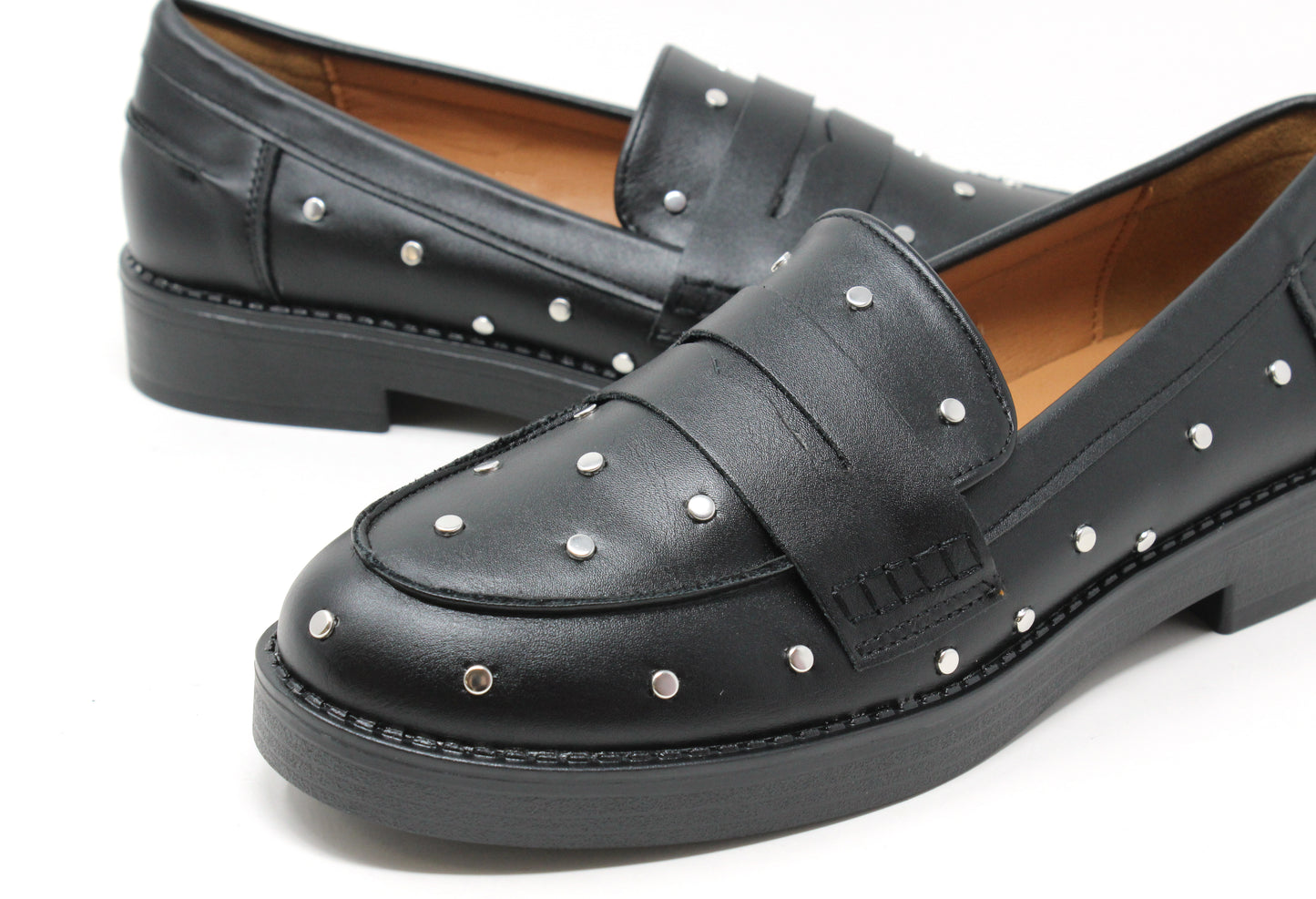 Studded Loafers