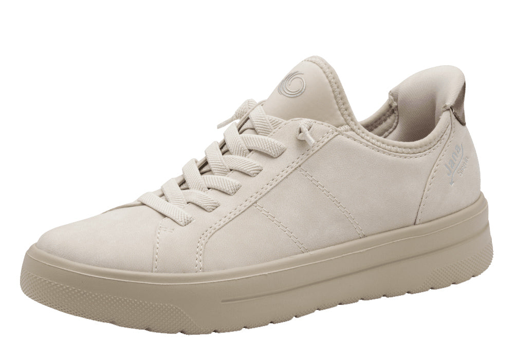 Beige sneaker on a white background