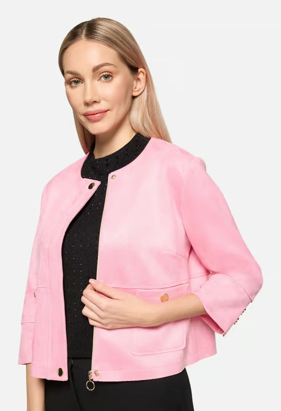 Blazer jacket with patch pockets