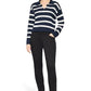 Striped knit sweater