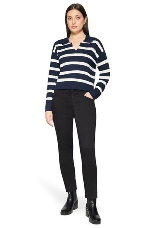 Striped knit sweater