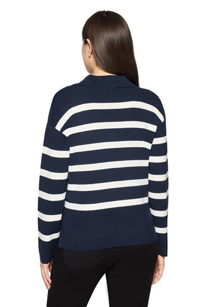 Striped knit sweater