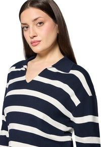 Striped knit sweater