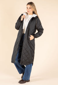 ONLNEWSANDY Quilted Coat