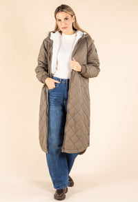 ONLNEWSANDY Quilted Coat