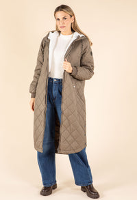 ONLNEWSANDY Quilted Coat