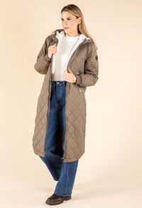 ONLNEWSANDY Quilted Coat