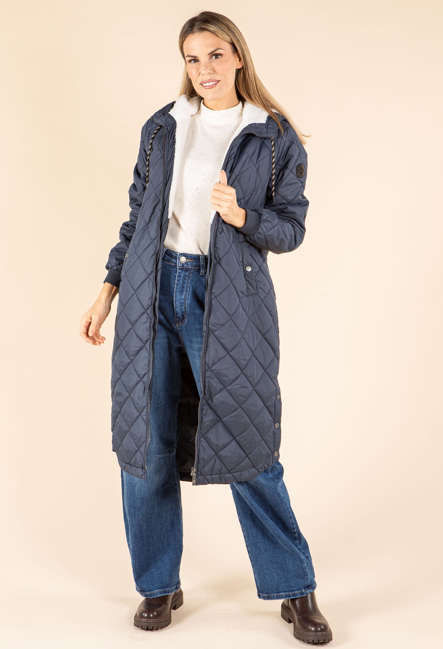 ONLNEWSANDY Quilted Coat