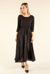 Ribbed Bodice Midi Dress