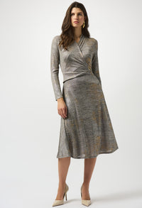 Formal V-neck Wrap Dress