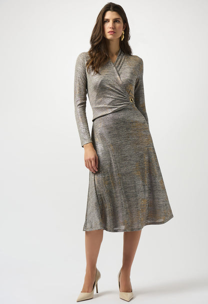 Formal V-neck Wrap Dress