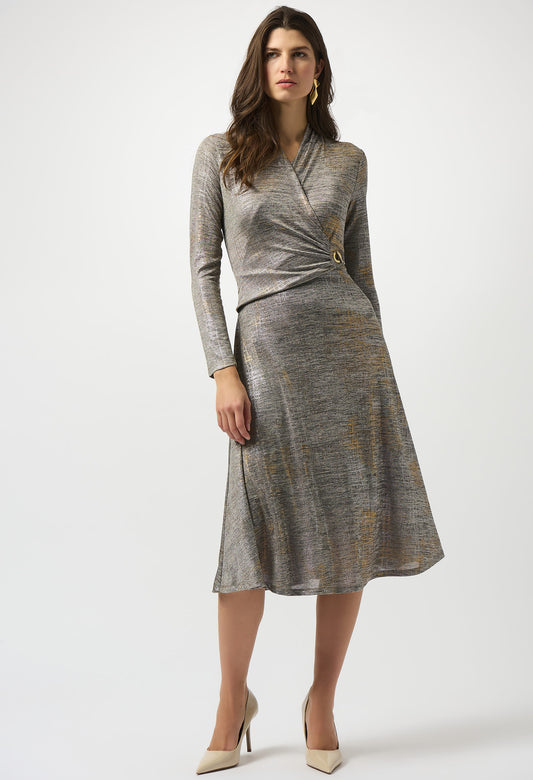 Formal V-neck Wrap Dress