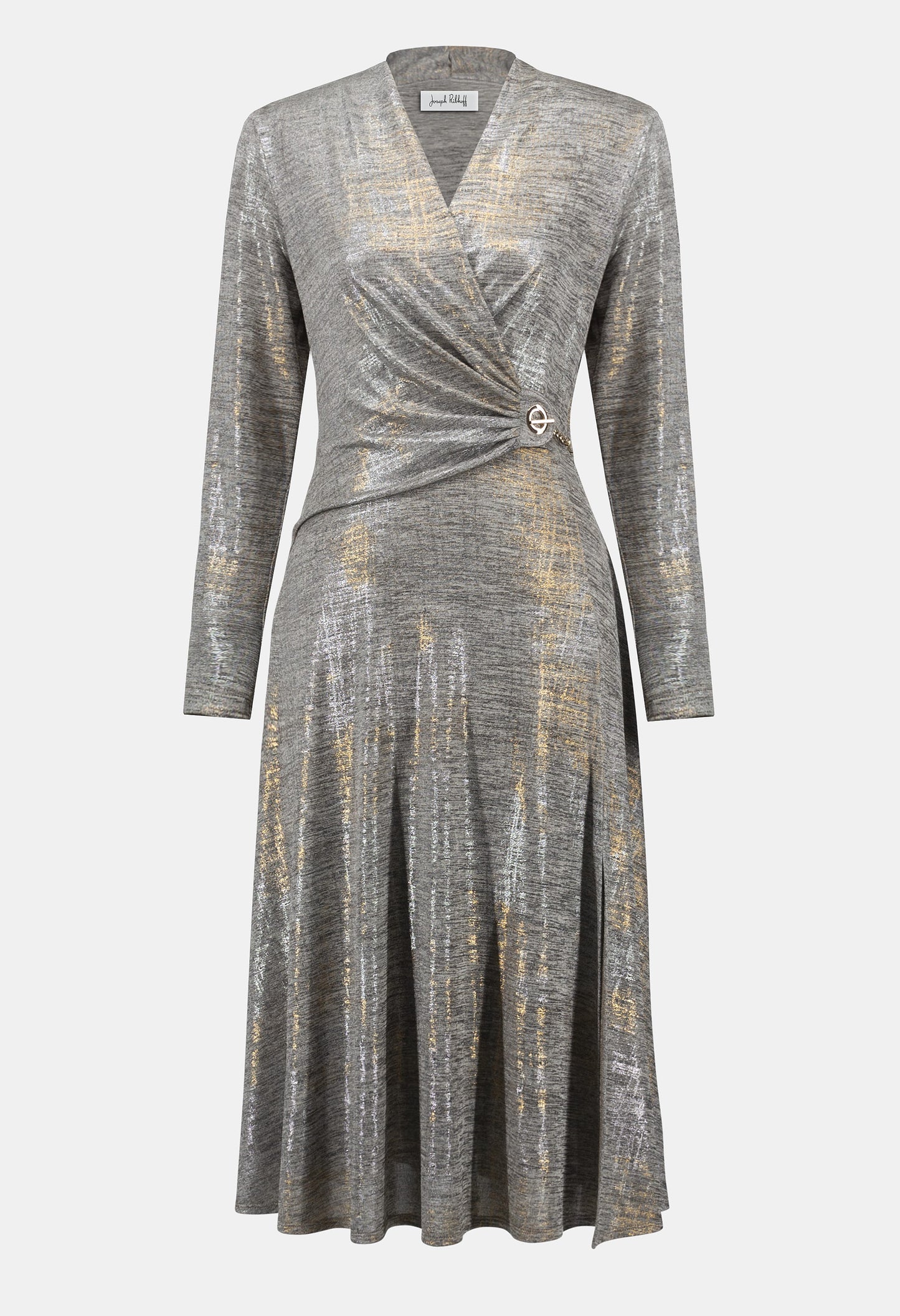 Formal V-neck Wrap Dress