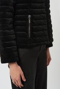 Puffer Jacket With Fur Collar