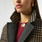 Plaid Long Overcoat