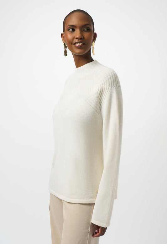 Mock Neck Casual Pullover