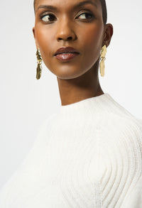 Mock Neck Casual Pullover