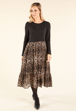 2 in 1 Leopard Print Dress