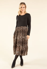2 in 1 Leopard Print Dress