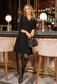 Flower Charm Structured Bag