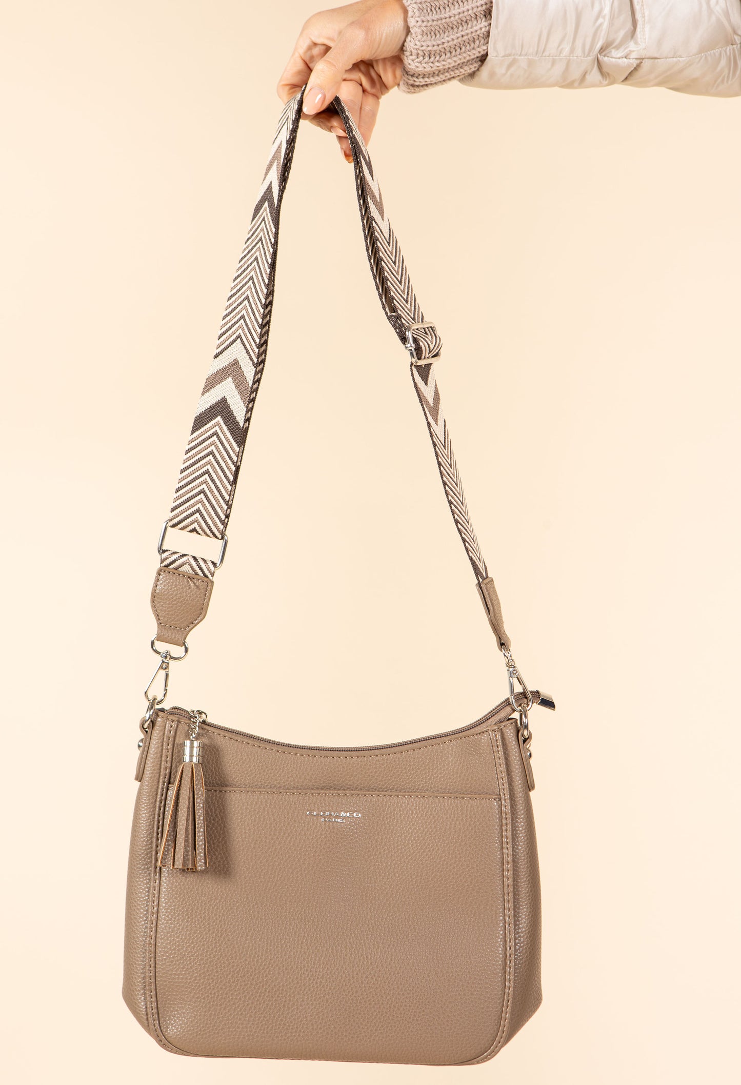 Faux Leather Cross Body Bag