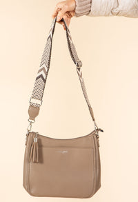Faux Leather Cross Body Bag