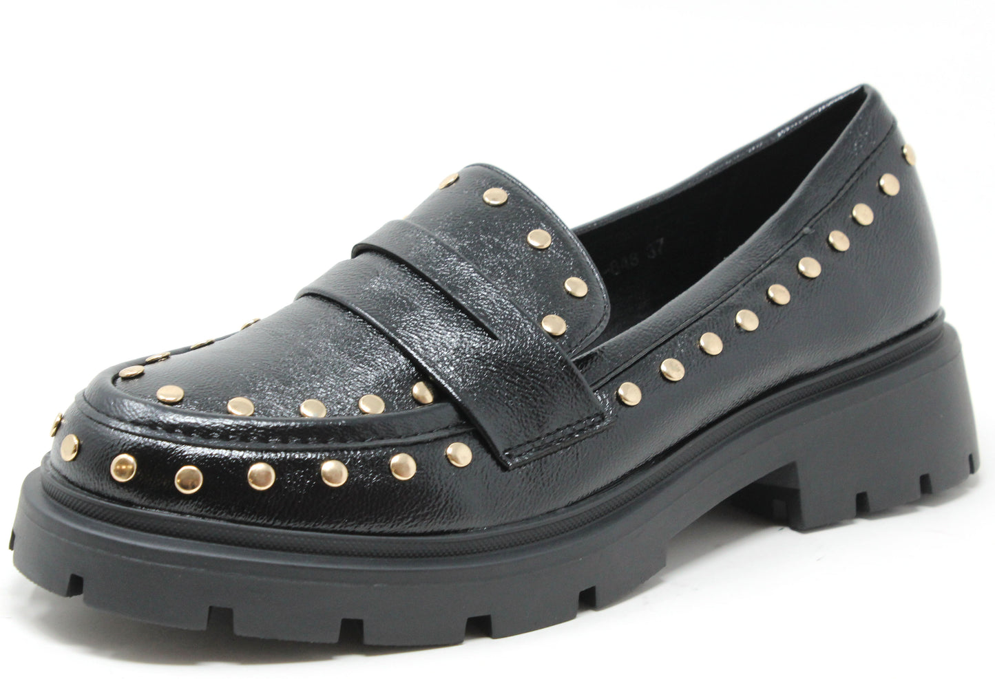Gold Studded Loafer