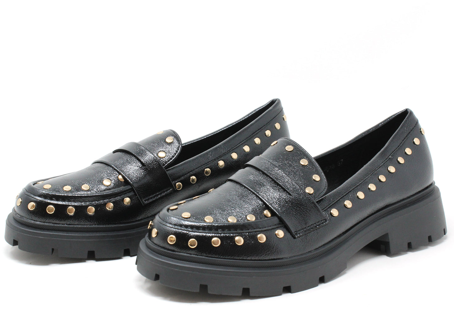 Gold Studded Loafer