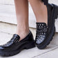 Silver Studded Loafer