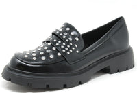 Silver Studded Loafer