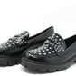 Silver Studded Loafer