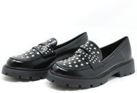 Silver Studded Loafer