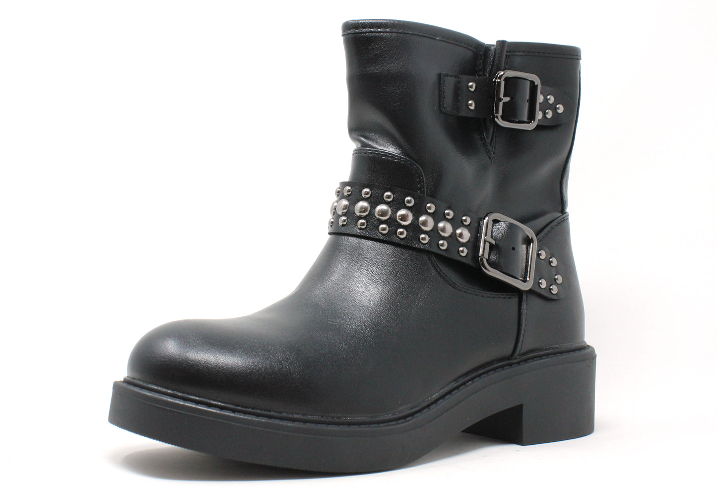Studded Strap Boot