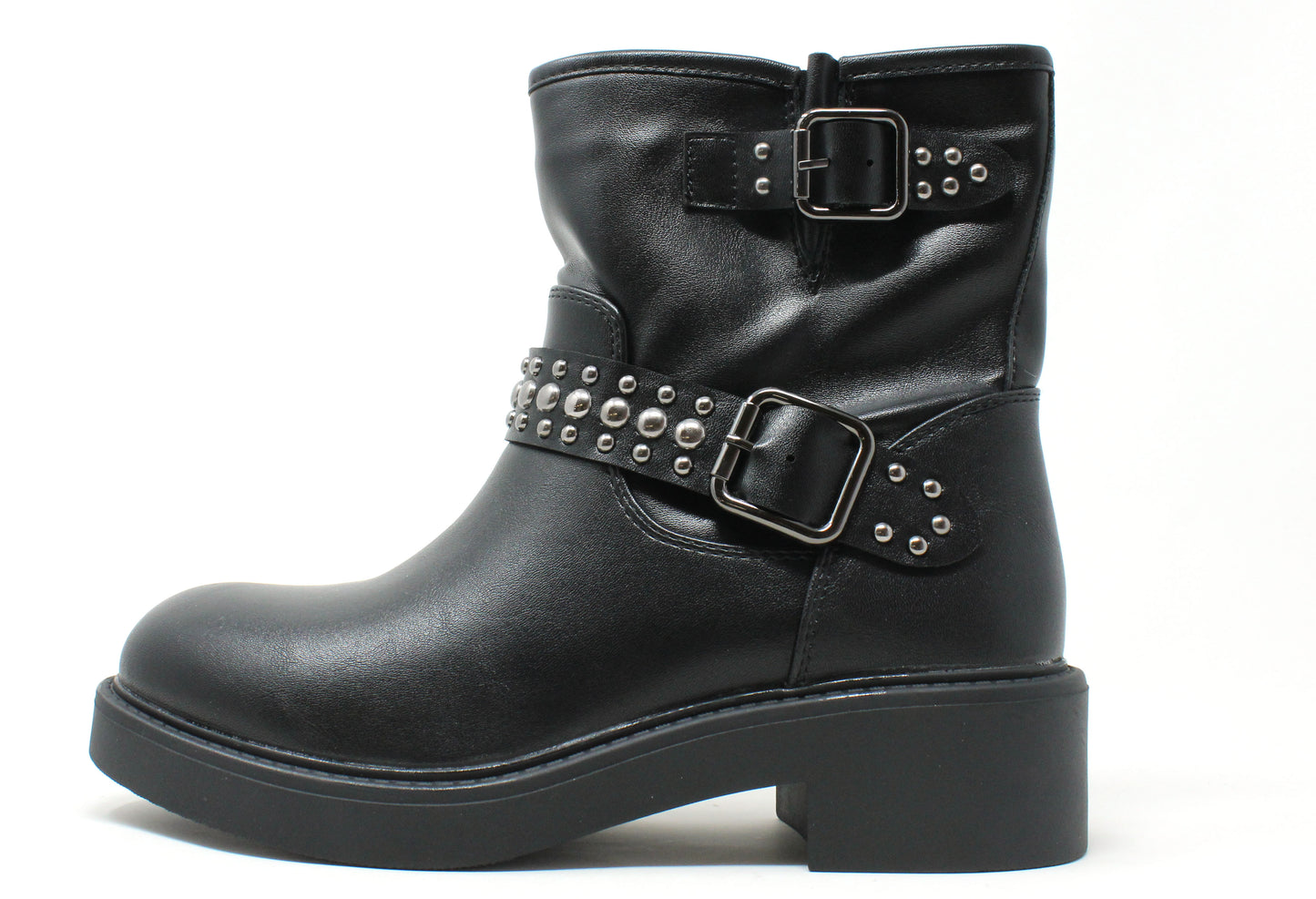Studded Strap Boot