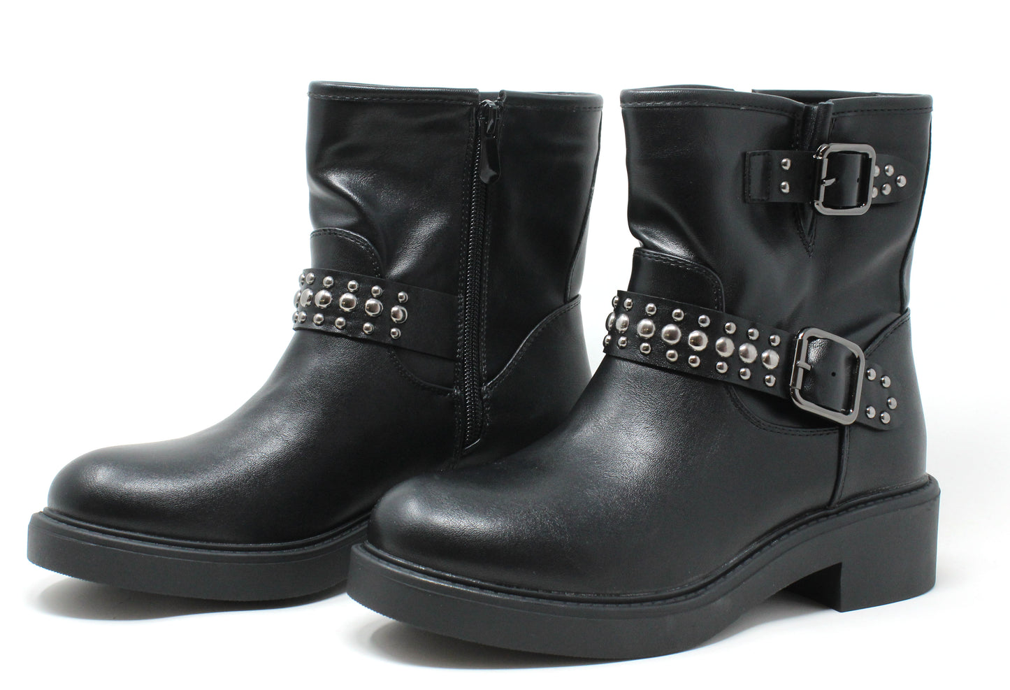 Studded Strap Boot