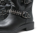 Studded Strap Boot
