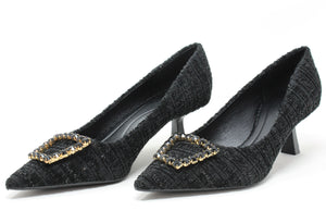 Tweed Look Heel