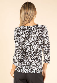 Floral Print V-Neck Top