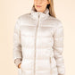 Puffer Coat with Knitted Details