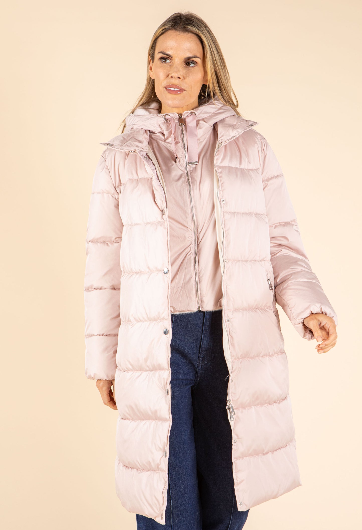2 in 1 Look Quilted Coat