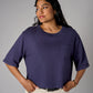 Boxy Fit Round Neck Top