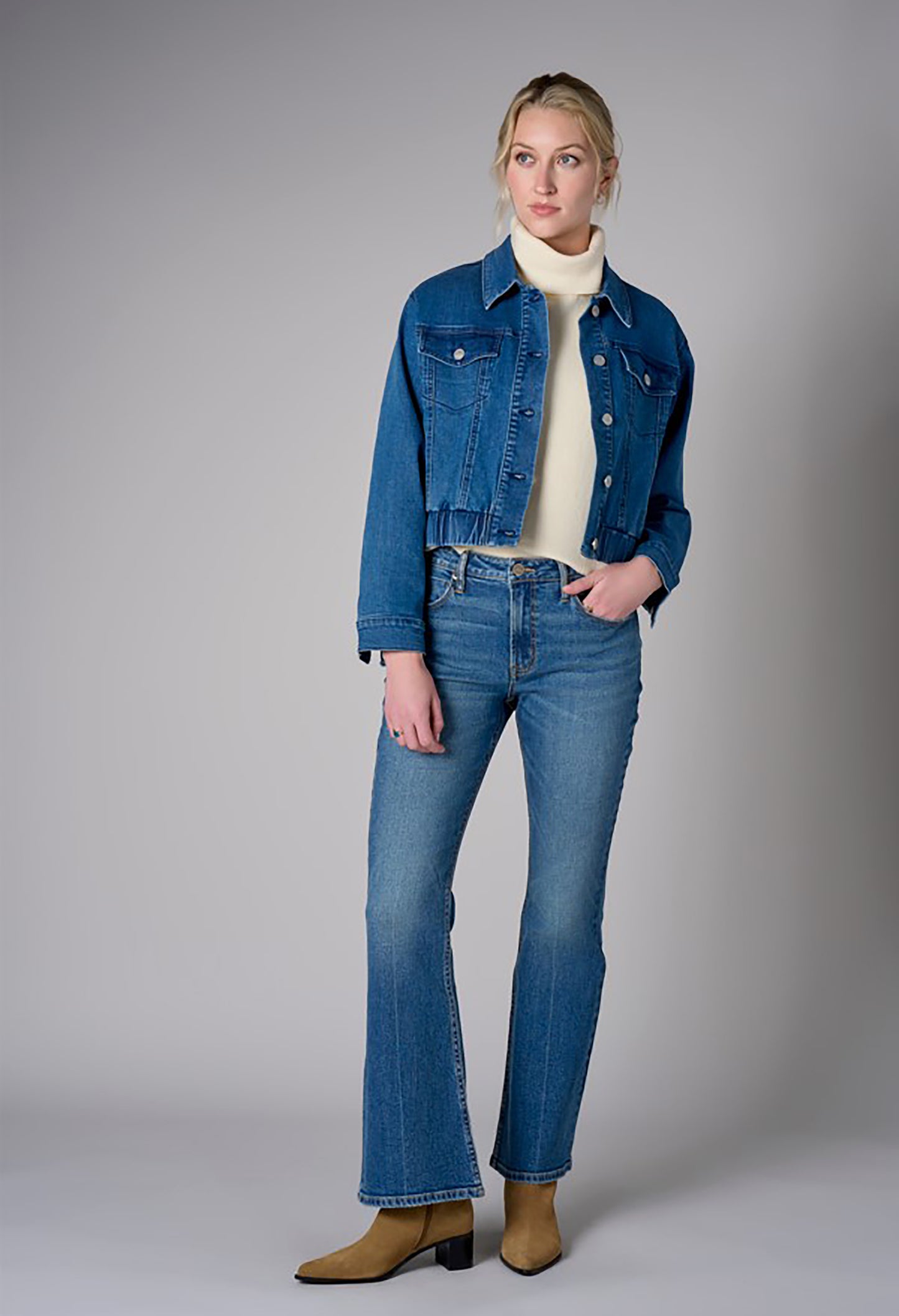 Cropped Denim Jacket