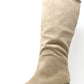 Faux Suede Knee High Boot