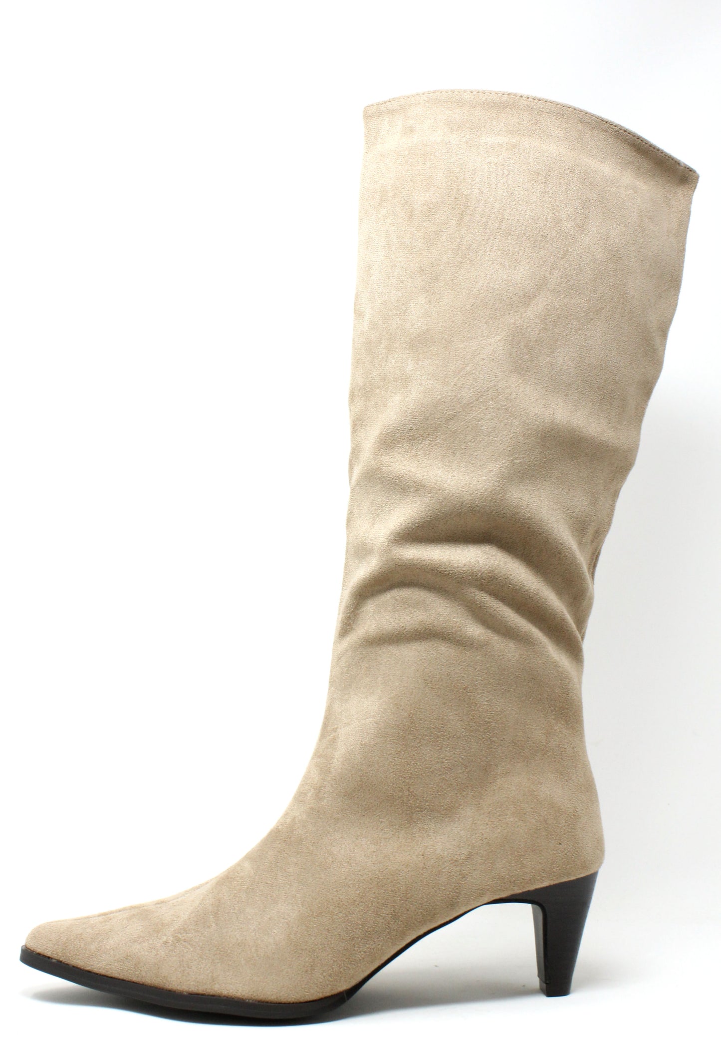 Faux Suede Knee High Boot