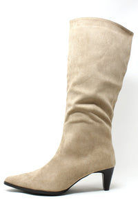 Faux Suede Knee High Boot