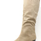 Faux Suede Knee High Boot